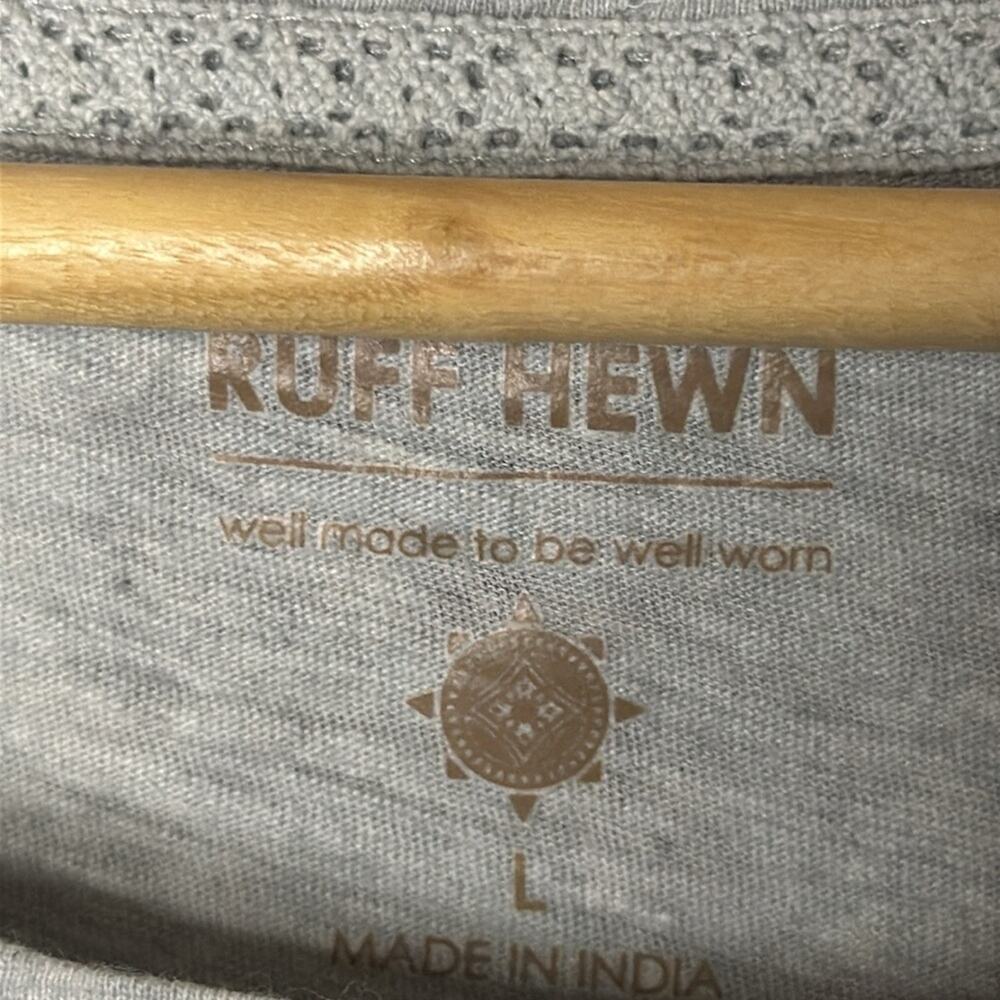 Ruff Hewn Gray Flowers Parrots Tied Bottom T-Shirt Size Large - Picture 5 of 5